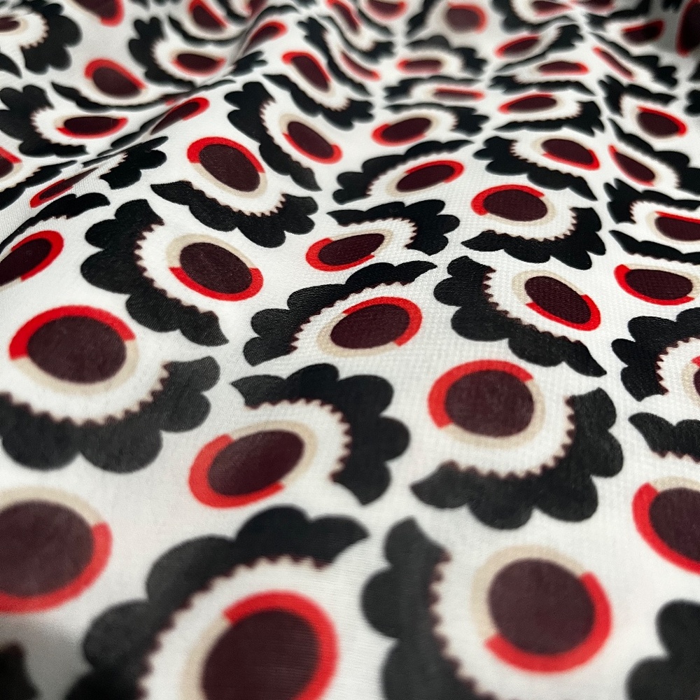 Ann Taylor Pattern Ruffle Detail Blouse - Picture 4 of 5
